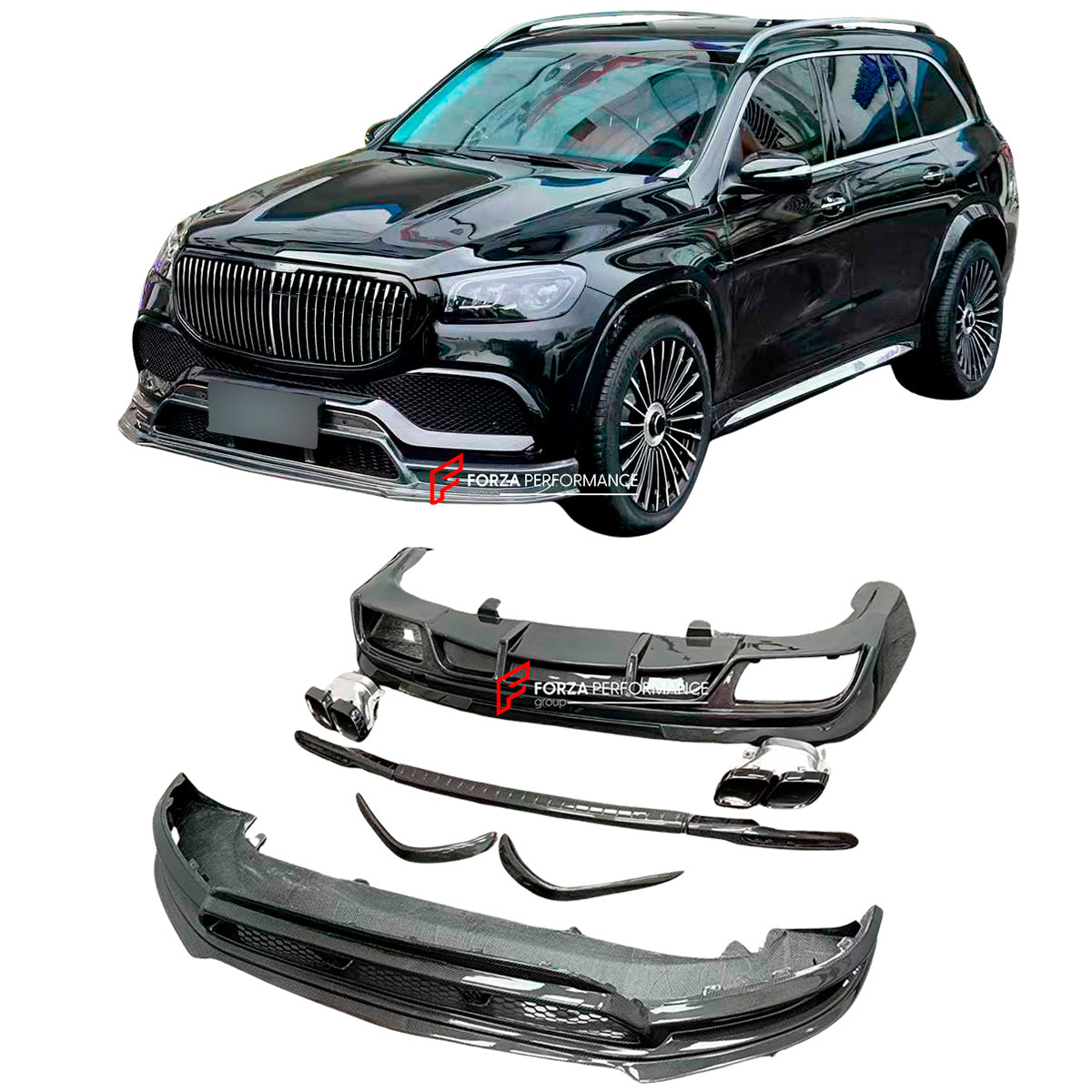 DRY CARBON BODY KIT for MERCEDES-BENZ GLS X167 2020+



Set includes:
Front Bumper
Front Bumper Air Vent Trims
Rear Bumper Trim
Rear Diffuser
Exhaust Tips


Material: Carbon Fiber

NOTE: Professional installation is required



Payment ►
Visa
Mastercard
PayPal with a credit card (add 4.4% at checkout)
Payoneer
Cryptocurrency
Shipment ►
By express DHL/UPS/TNT/FedEx
To the local international airport
Special line by air
Special line by the sea
To Europe and the UK by train

Please let us know which shipping o