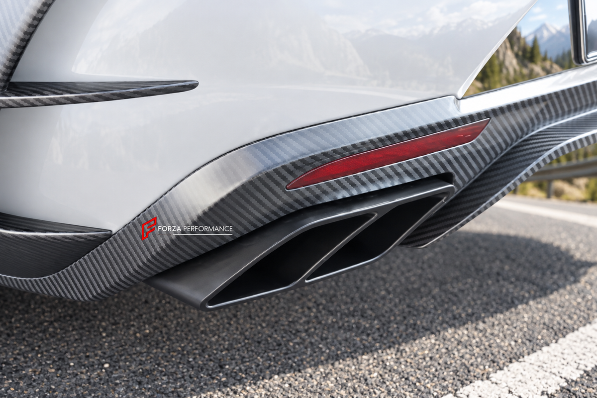 BODY KIT for MERCEDES-BENZ S CLASS COUPE AMG S63 C217 2014 - 2021 FORZA PERFORMANCE custom fit Mansory Style

Set includes:
Front Lip
Front Bumper Canards
Front Fenders
Side Skirts
Rear Bumper Fins
Rear Diffuser

Material: Plastic

NOTE: Professional installation is required.