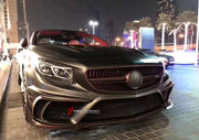 BODY KIT for MERCEDES-BENZ S CLASS COUPE C217 2014 - 2021 FORZA PERFORMANCE custom fit Mansory Style

Set includes:
Front Lip
Front Bumper Assembly
Front Fenders
Side Skirts
Rear Bumper
Rear Diffuser

Material: Plastic

NOTE: Professional installation is required.