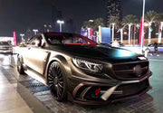 BODY KIT for MERCEDES-BENZ S CLASS COUPE C217 2014 - 2021 FORZA PERFORMANCE custom fit Mansory Style

Set includes:
Front Lip
Front Bumper Assembly
Front Fenders
Side Skirts
Rear Bumper
Rear Diffuser

Material: Plastic

NOTE: Professional installation is required.