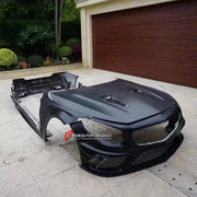 BODY KIT for MERCEDES-BENZ S CLASS S63 COUPE C217 2014 - 2021 FORZA PERFORMANCE custom fit Mansory Style

Set includes:
Front Lip
Front Bumper Assembly
Front Fenders
Side Skirts
Rear Bumper
Rear Diffuser

Material: Plastic

NOTE: Professional installation is required.