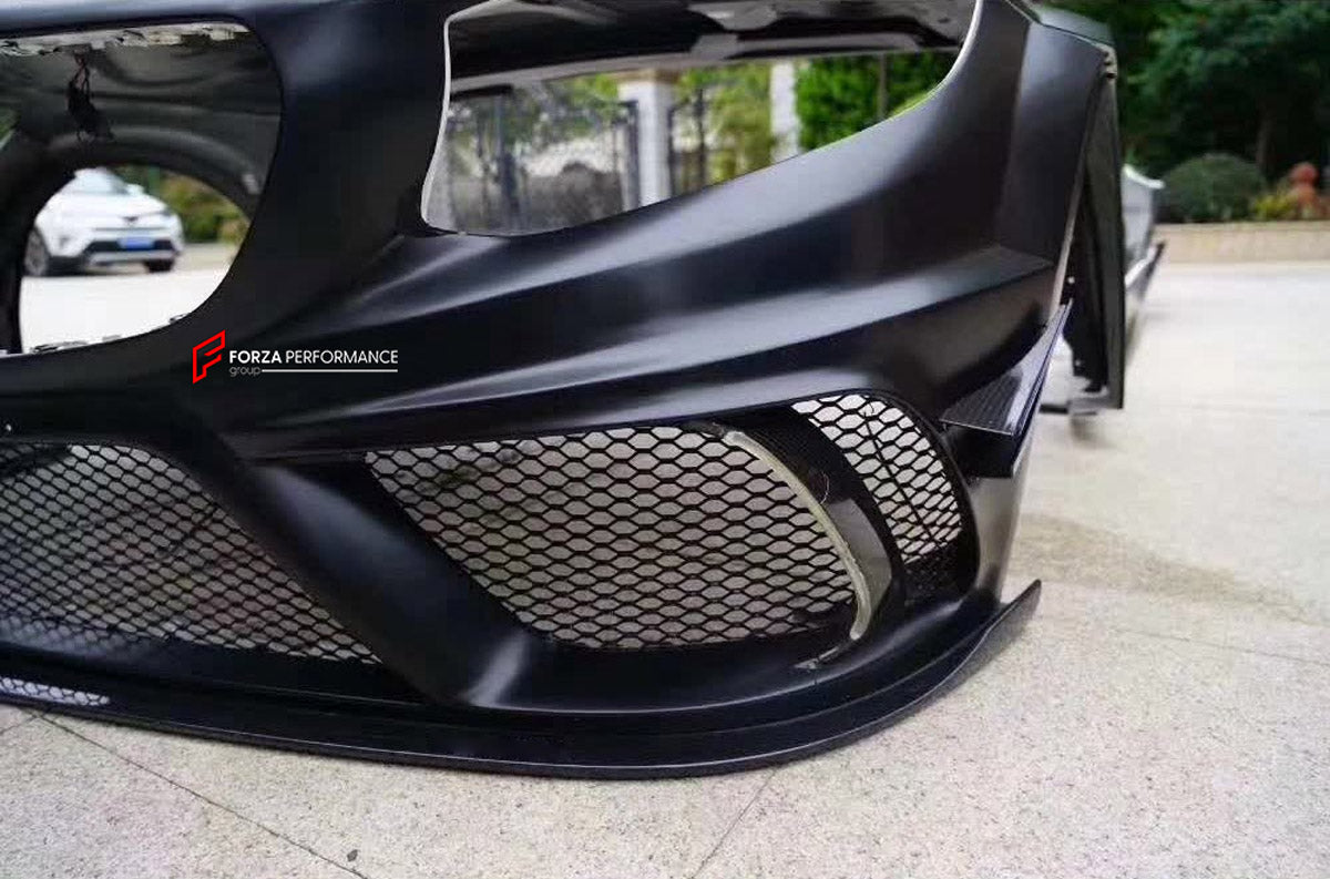 BODY KIT for MERCEDES-BENZ S CLASS S63 COUPE C217 2014 - 2021 FORZA PERFORMANCE custom fit Mansory Style

Set includes:
Front Lip
Front Bumper Assembly
Front Fenders
Side Skirts
Rear Bumper
Rear Diffuser

Material: Plastic

NOTE: Professional installation is required.