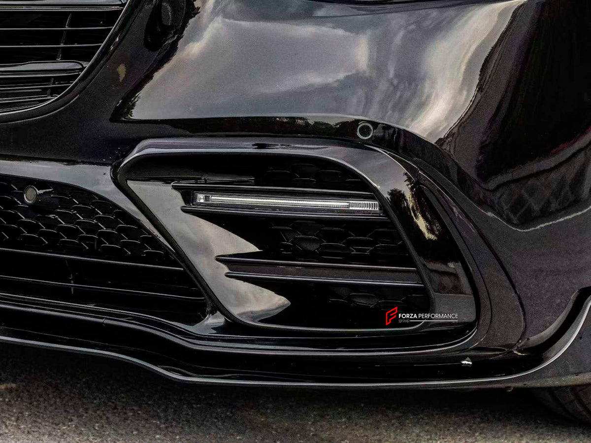 BODY KIT for Mercedes Benz S Class W223 2020+
Set includes:

Front Lip
Front Bumper Vents
Ducktail Spoiler
Rear Diffuser
Exhaust Tips
Material: Plastic

NOTE: Professional installation is required.
