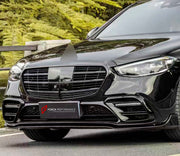 BODY KIT for Mercedes Benz S Class W223 2020+
Set includes:

Front Lip
Front Bumper Vents
Ducktail Spoiler
Rear Diffuser
Exhaust Tips
Material: Plastic

NOTE: Professional installation is required.