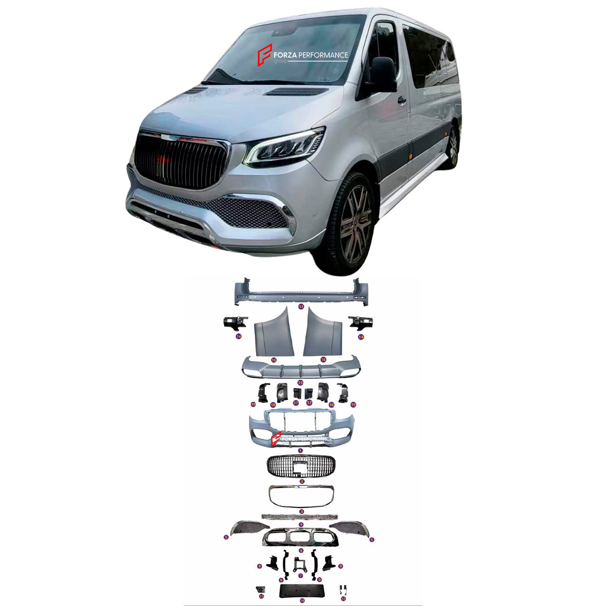 BODY KIT for MERCEDES-BENZ SPRINTER VS30 W907 2020+
