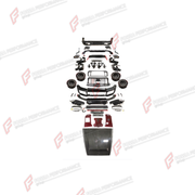 BODY KIT for Mercedes-Benz G-Class W464 G63 2019 - 2024
Set includes:

Front Lip
Front Bumper Assembly
Front Grille
License Plate
Hood Bonnet
Front Fenders
Rear Fenders
Rear Spoiler Wing
Rear Diffuser
Rear Bumper Assembly
Exhaust Tips
Forged Wheels Rims
Material: Plastic

NOTE: Professional installation is required.
