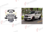 BODY KIT for MERCEDES-BENZ G-CLASS W464 2019 - 2024 FORZA PERFORMANCE custom fit B700 BA
Set includes:

Front Bumper Assembly
Front Grille
License Plate
Front Fender Flares
Rear Fender Flares
Rear Bumper Assembly
Material: Plastic

NOTE: Professional installation is required.