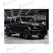 BODY KIT for MERCEDES-BENZ G-CLASS W464 G63 2019 - 2024 FORZA PERFORMANCE custom fit Shark Style
Set includes:

Front Lip
Front Bumper Assembly
Hood Bonnet
Body Side Door Moldings
Rear Diffuser
Material: Plastic

NOTE: Professional installation is required.