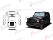 BODY KIT for MERCEDES-BENZ G-CLASS W465 G450D 2025+ FORZA PERFORMANCE custom fit MECHSERIES ROWEN
Set includes:

Front Lip
Hood Bonnet
Roof Light Bar
Side Mirror Covers
Side Skirts
Body Side Door Moldings
Window Frames
Rear Diffuser
Rear Bumper Assembly
Material: Plastic

NOTE: Professional installation is required.