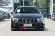 BODY KIT for MERCEDES-BENZ W118 CLA45 S AMG 2018+  Set include:    Front Bumper Front Grille Front Lip Exhaust Tips Rear Diffuser Front Bumper Add-ons