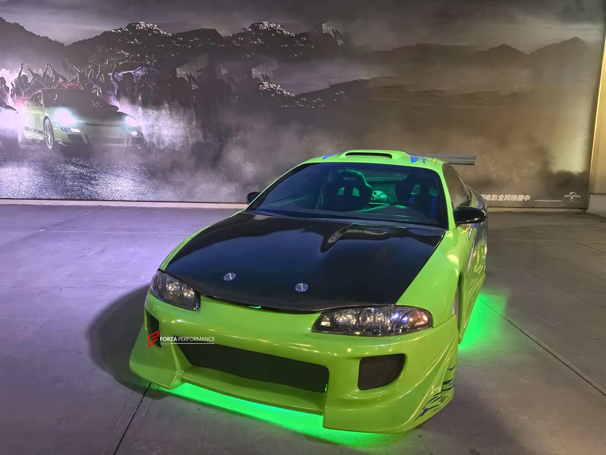 BODY KIT for MITSUBISHI ECLIPSE D3 GS GST GSX 1995 - 1999 Forza Performance Custom fit Fast and Furious Style
Set includes:

Front Bumper
Side Skirts
Rear Bumper
Material: Fiberglass

NOTE: Professional installation is required.