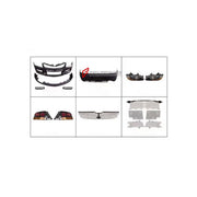 BODY KIT for Mitsubishi Lancer Evolution Ix 2005 - 2007
Set includes:

Front Lip
Front Bumper Assembly
Front Grille
Front Headlights
Tail Lights
Rear Bumper Assembly
Material: Plastic

NOTE: Professional installation is required.