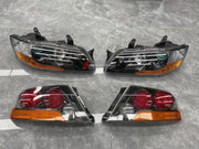 BODY KIT for MITSUBISHI LANCER EVOLUTION IX CT9A 2005 - 2007

Set includes:
Front Lip
Front Bumper
Front Grille
Headlights
Tail Lights
Rear Bumper

Material: Plastic

NOTE: Professional installation is required.