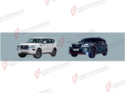 BODY KIT for NISSAN PATROL Y62 FACELIFT 2020+ FORZA PERFORMANCE custom fit NISMO Style

Set includes:
Front Bumper Assembly
Front Grille
Front Fender Flares
Side Skirts
Rear Fender Flares
Rear Bumper Assembly
Rear Diffuser

Material: Plastic

NOTE: Professional installation is required.
