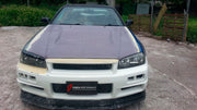 BODY KIT for Nissan R34
Set includes:

Front Hood Bonnet
Front Bumper
Front Spoiler Lip
Front Fender
Side Skirt
Side Under Spoiler
Rear Fender
Rear Bumper
Rear Under Apron
Rear Wing Spoiler
Rear Under Broad Diffuser
NOTE: Professional installation is required.