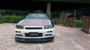 BODY KIT for Nissan R34
Set includes:

Front Hood Bonnet
Front Bumper
Front Spoiler Lip
Front Fender
Side Skirt
Side Under Spoiler
Rear Fender
Rear Bumper
Rear Under Apron
Rear Wing Spoiler
Rear Under Broad Diffuser
NOTE: Professional installation is required.
