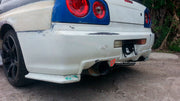 BODY KIT for Nissan R34
Set includes:

Front Hood Bonnet
Front Bumper
Front Spoiler Lip
Front Fender
Side Skirt
Side Under Spoiler
Rear Fender
Rear Bumper
Rear Under Apron
Rear Wing Spoiler
Rear Under Broad Diffuser
NOTE: Professional installation is required.
