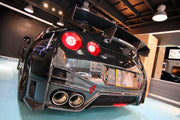CARBON BODY KIT for Nissan R35
Set includes:

Front Bumper
Front Spoiler Lip
Side Skirt
Rear Bumper
Rear Diffuser
Rear Wing Spoiler
Material: Carbon

NOTE: Professional installation is required.