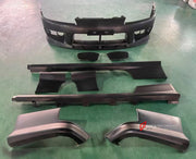 BODY KIT for Nissan Silvia S15 1999 - 2002
Set includes:

Front Bumper Assembly
Front Grille
Body Side Door Moldings
Rear Bumper Assembly
Material: Plastic

NOTE: Professional installation is required.