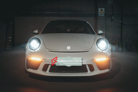 BODY KIT for PORSCHE 911 CARRERA 991.1 and 991.2 UPGRADE GT3  Set includes:  Front bumper assembly Front lip LED lights