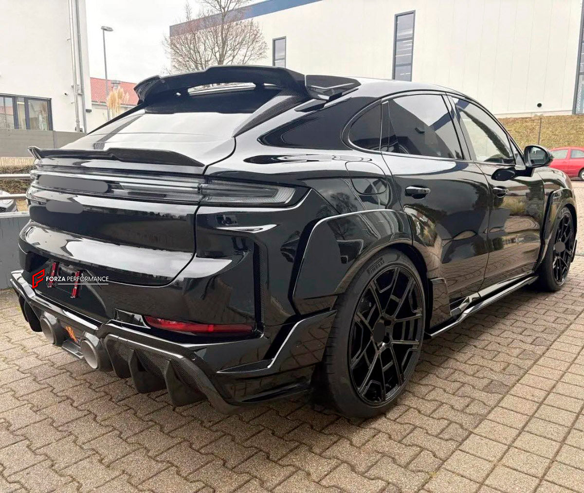 WIDE BODY KIT for PORSCHE CAYENNE 9Y0.2 SUV FACELIFT 2024+

Set includes:

Front Lip
Front Bumper
Fender Flares
Hood Bonnet
Side Skirts
Rear Bumper
Rear Diffuser
Exhaust Tips
Material: Dry Carbon

NOTE: Professional installation is required.