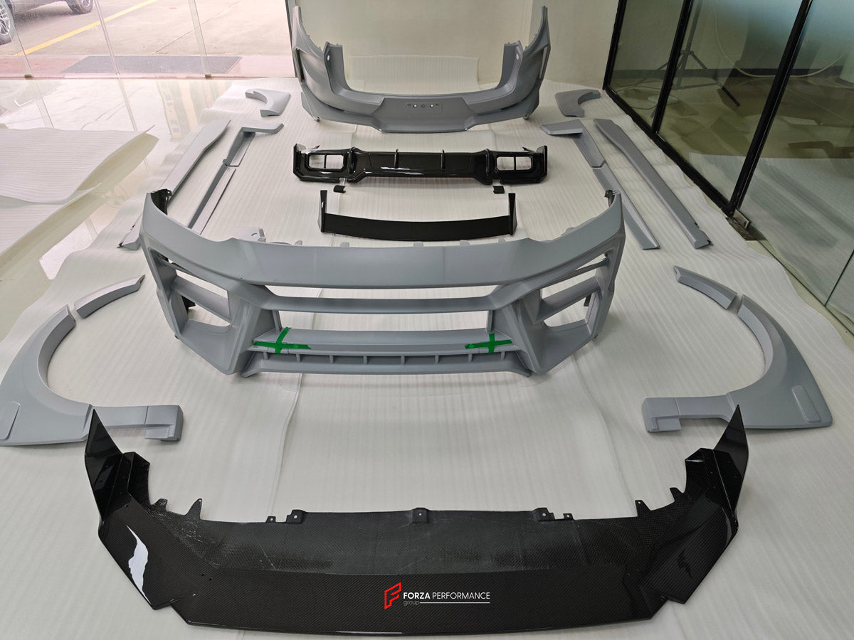 WIDE BODY KIT for PORSCHE CAYENNE 9Y0.2 SUV FACELIFT 2024+

Set includes:

Front Lip
Front Bumper
Fender Flares
Hood Bonnet
Side Skirts
Rear Bumper
Rear Diffuser
Exhaust Tips
Material: Dry Carbon

NOTE: Professional installation is required.