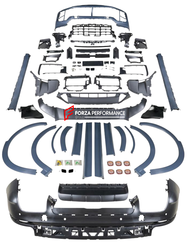 BODY KIT for PORSCHE CAYENNE 9Y0.1 2018 - 2023 UPGRADE to 9Y0.2 2024+ GTS SD STYLE (Simple Version)

Set includes:

Front Bumper
Fender Flares
Side Trims
Side Skirts
Rear Diffuser

Material: Plastic

Note: Professional installation is required

CONTACT US FOR PRICING.

Why “Contact Us for Pricing”?

We don’t display fixed prices because our goal is to offer you the most competitive deal possible. Product costs often decrease over time, and by requesting a quote, you’ll receive our most up-to-date price on t