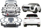 BODY KIT for PORSCHE CAYENNE 9Y0.1 2018 - 2023 UPGRADE to TURBO STYLE

Set includes:

Front Assembly
Side Fenders

Wheel Arches
Rear Diffuser
Exhaust tips


Note: Professional installation is required

CONTACT US FOR PRICING.

Why “Contact Us for Pricing”?

We don’t display fixed prices because our goal is to offer you the most competitive deal possible. Product costs often decrease over time, and by requesting a quote, you’ll receive our most up-to-date price on the market.

SECURED PAYMENT METHODS&nbsp;
P