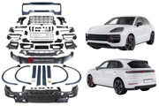 BODY KIT for PORSCHE CAYENNE 9Y0.1 2018 - 2023 UPGRADE to 9Y0.2 2024+ TURBO STYLE

Set includes:

Front Assembly
Side Fenders

Side Skirts

Rear Diffuser


Note: Professional installation is required

CONTACT US FOR PRICING.

Why “Contact Us for Pricing”?

We don’t display fixed prices because our goal is to offer you the most competitive deal possible. Product costs often decrease over time, and by requesting a quote, you’ll receive our most up-to-date price on the market.

SECURED PAYMENT METHODS body kit