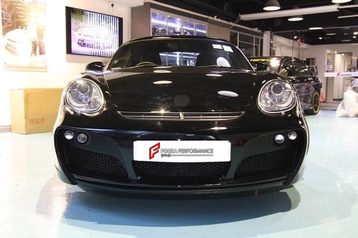Body Kit for Porsche Cayman 987 2006 - 2008
Set includes:

Front Bumper
LED Fog Light
Rear Bumper
Side Skirts
Rear Spoiler Wing
NOTE: Professional installation is required.