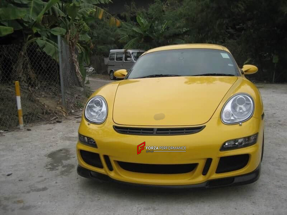 Body Kit for Porsche Cayman 987 2006 - 2008
Set includes:

Front Bumper
Rear Bumper
Side Skirts
NOTE: Professional installation is required.