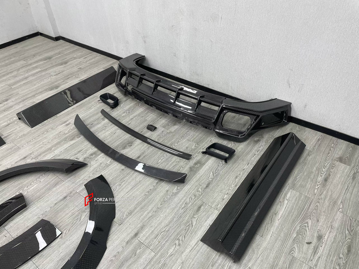BODY KIT for ROLLS-ROYCE CULLINAN SERIES I 2018 - 2024 FORZA PERFORMANCE custom fit 1016 Industries Style

Set includes:
Front Lip
Front Bumper Assembly
Front Grille
Fender Flares
Side Skirts
Ducktail Spoiler
Rear Diffuser

Material: Plastic

NOTE: Professional installation is required.