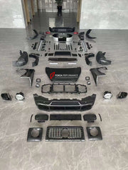 BODY KIT for SUZUKI JIMNY JB64 2019  Set includes:  Hood Front Grille Front Bumper Front Bumper Grille Headlights Headlight Covers Turn Signals Turn Signal Covers Fender Flares Roof LED Bar Mirrors Side Fenders Side Skirts Side Trims Rear Bumper Tail Lights Spare Tire Cover