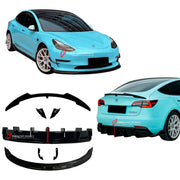 BODY KIT for TESLA MODEL 3 2017 - 2023 FORZA PERFORMANCE Custom fit Dry Carbon VTEN Design Style
Set includes:

One Piece Front Lip
Front Bumper Canards
Rear Lip
Rear Corners
Rear Spoiler
Material: Plastic

NOTE: Professional installation is required.