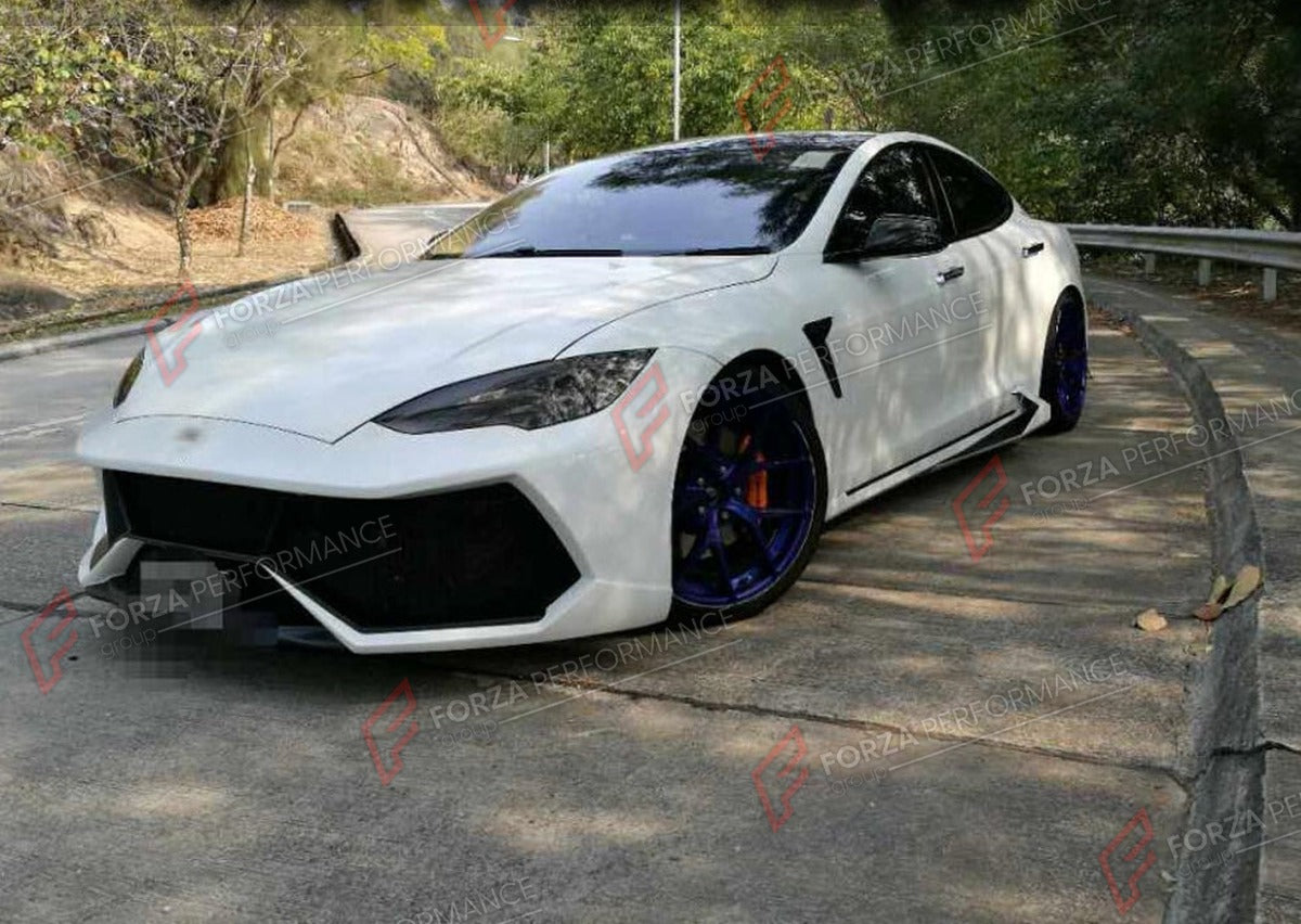 BODY KIT for TESLA MODEL S 2012 - 2015 FORZA PERFORMANCE Custom Fit
Set includes:

Front Bumper
Front Lip
Side Skirts
Rear Diffuser
Material: Plastic

NOTE: Professional installation is required.

Why “Contact Us for Pricing”?
We don’t display fixed prices because our goal is to offer you the most competitive deal possible. Product costs often decrease over time, and by requesting a quote, you’ll receive our most up-to-date price on market.

SECURED PAYMENT METHODS
PayPal (+4.4% fee)
Visa / Mastercard / Ame
