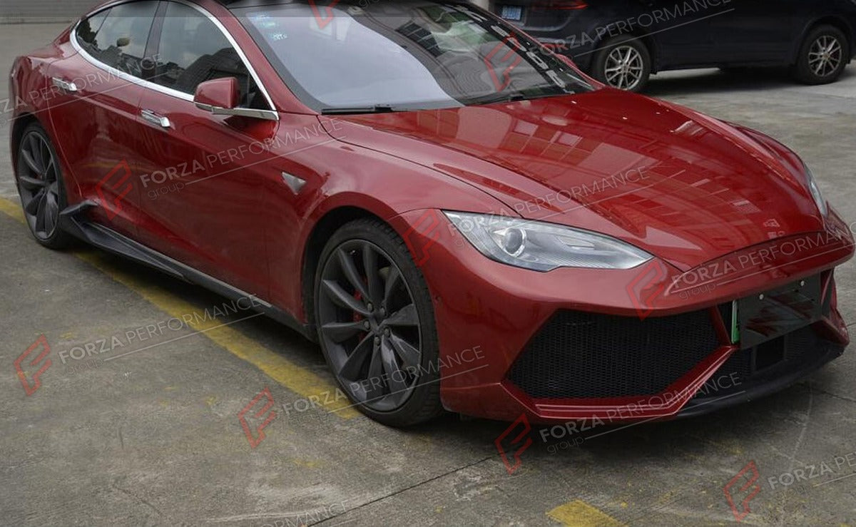 BODY KIT for TESLA MODEL S 2012 - 2015 FORZA PERFORMANCE Custom Fit
Set includes:

Front Bumper
Front Lip
Side Skirts
Rear Diffuser
Material: Plastic

NOTE: Professional installation is required.

Why “Contact Us for Pricing”?
We don’t display fixed prices because our goal is to offer you the most competitive deal possible. Product costs often decrease over time, and by requesting a quote, you’ll receive our most up-to-date price on market.

SECURED PAYMENT METHODS
PayPal (+4.4% fee)
Visa / Mastercard / Ame