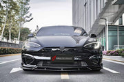 BODY KIT for TESLA MODEL S FACELIFT 2021+ FORZA PERFORMANCE custom fit FAST Style

Set includes:
Front Lip
Front Bumper Air Vent Covers
Side Fender Vents
Side Skirts
Ducktail Spoiler
Rear Diffuser

Material: Plastic

NOTE: Professional installation is required.