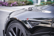 BODY KIT for TESLA MODEL S FACELIFT 2021+ FORZA PERFORMANCE custom fit FAST Style

Set includes:
Front Lip
Front Bumper Air Vent Covers
Side Fender Vents
Side Skirts
Ducktail Spoiler
Rear Diffuser

Material: Plastic

NOTE: Professional installation is required.