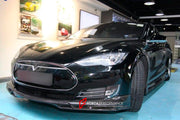 BODY KIT for TESLA MODEL S FR DESIGN CARBON FIBER

Set includes:
Front Spoiler Lip
Rear Spoiler Lip
Side Skirt
Tail Spoiler

Material: Carbon

NOTE: Professional installation is required.