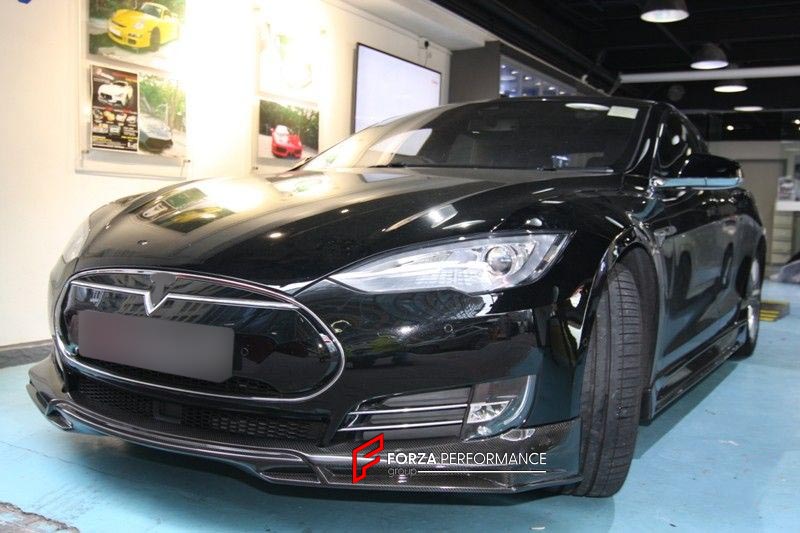 BODY KIT for TESLA MODEL S FR DESIGN CARBON FIBER

Set includes:
Front Spoiler Lip
Rear Spoiler Lip
Side Skirt
Tail Spoiler

Material: Carbon

NOTE: Professional installation is required.
