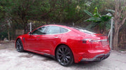 BODY KIT for TESLA MODEL S LAR STYLE

Set includes:
Front Bumper With Front Grille
Rear Bumper
Fender Emblem Cover
Rear Trunk Accessory
Tail Spoiler
Side Skirt Insert

Material: 

NOTE: Professional installation is required.