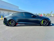 BODY KIT for TESLA MODEL S PLAID FACELIFT 2021+ FORZA PERFORMANCE custom fit Vorsteiner Style

Set includes:
Front Lip
Front Bumper Air Vent Covers
Hood Bonnet
Side Mirror Covers
Side Skirts
Ducktail Spoiler
Rear Diffuser

Material: Plastic

NOTE: Professional installation is required.