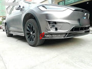 BODY KIT for TESLA MODEL X R STYLE CARBON FIBER

Set includes:
Front Lip
Front Canards
Side Skirt
Rear Diffuser
Rear Canards
Tail Spoiler

Material: Carbon

NOTE: Professional installation is required.