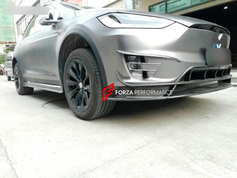 BODY KIT for TESLA MODEL X R STYLE CARBON FIBER

Set includes:
Front Lip
Front Canards
Side Skirt
Rear Diffuser
Rear Canards
Tail Spoiler

Material: Carbon

NOTE: Professional installation is required.