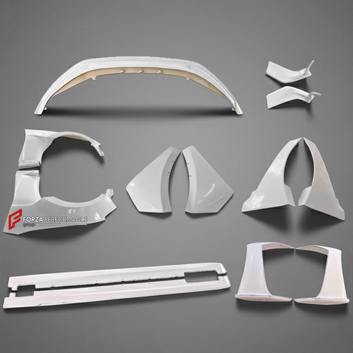 BODY KIT for Toyota GR86 SUBARU BRZ ZN8 2021 - 2026
Set includes:

Front Lip
Front Fenders
Side Skirts
Rear Fenders
Rear Spoiler
Material: Fiberglass

NOTE: Professional installation is required.