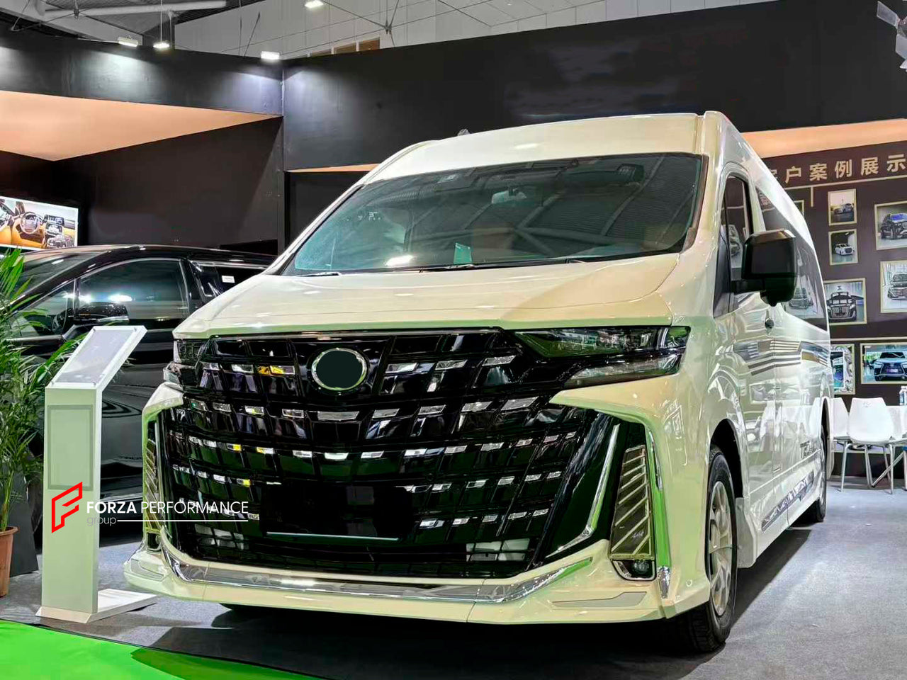 BODY KIT for TOYOTA HIACE VI H300 2019+
Set includes:
Front Lip
Front Bumper Assembly
Grille
Headlights
Hood / Bonnet
Front Fenders
Side Skirts
Tail Lights
Rear Bumper
Rear Diffuser
Exhaust Tips
Material: PP Plastic
Note: Professional installation is required.
