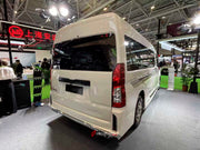 BODY KIT for TOYOTA HIACE VI H300 2019+
Set includes:
Front Lip
Front Bumper Assembly
Grille
Headlights
Hood / Bonnet
Front Fenders
Side Skirts
Tail Lights
Rear Bumper
Rear Diffuser
Exhaust Tips
Material: PP Plastic
Note: Professional installation is required.