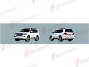 BODY KIT for TOYOTA LAND CRUISER 200 FACELIFT 2015 - 2023 FORZA PERFORMANCE custom fit TRD Style
Set includes:

Front Bumper Assembly
Front Grille
License Plate
Side Mirror Covers
Rear Bumper Assembly
Exhaust Tip
Material: Plastic

NOTE: Professional installation is required.