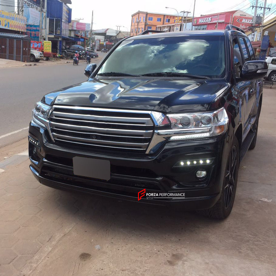 BODY KIT for TOYOTA LAND CRUISER 200 LC200 TLC200 2016 - 2023

Set includes:

Front Bumper
Daytime Running Lights DRL
Mud Flaps
Rear Bumper
Exhaust Tips

Material: FRP fiberglass

NOTE: Professional installation is required

Payment ►
Visa
Mastercard
PayPal with a credit card (add 4.4% at checkout)
Payoneer
Cryptocurrency

Shipment ►
By express DHL/UPS/TNT/FedEx
To the local international airport
Special line by air
Special line by the sea
To Europe and the UK by train

Please let us know which shipping opt