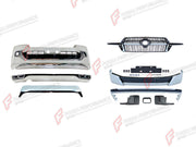 BODY KIT for TOYOTA LAND CRUISER 200 FACELIFT 2015 - 2023 FORZA PERFORMANCE custom fit GT Style
Set includes:

Front Lip
Front Bumper Assembly
Front Grille
License Plate
Rear Bumper Assembly
Rear Diffuser
Exhaust Tip
Material: Plastic

NOTE: Professional installation is required.